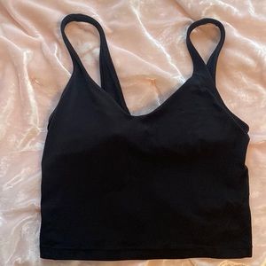 lululemon aligned tank size 2 black